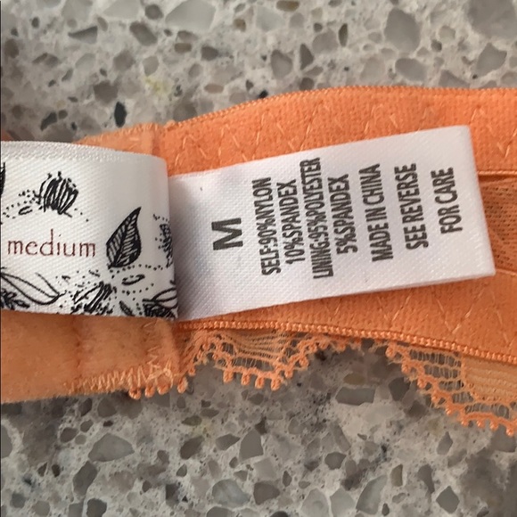 Wishlist Stretch Lace Halter Bralette- Apricot - Picture 6 of 8